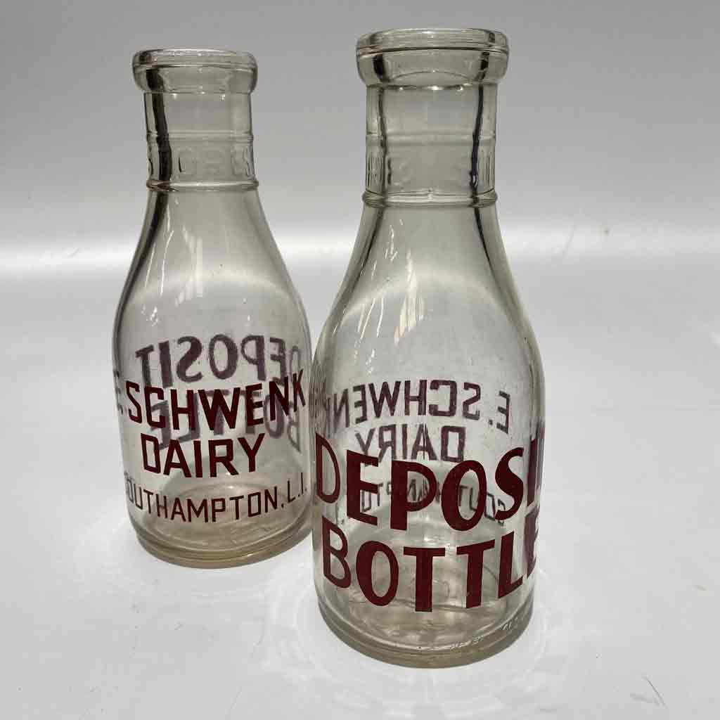 MILK BOTTLE, Glass Carafe - Deposit Bottle